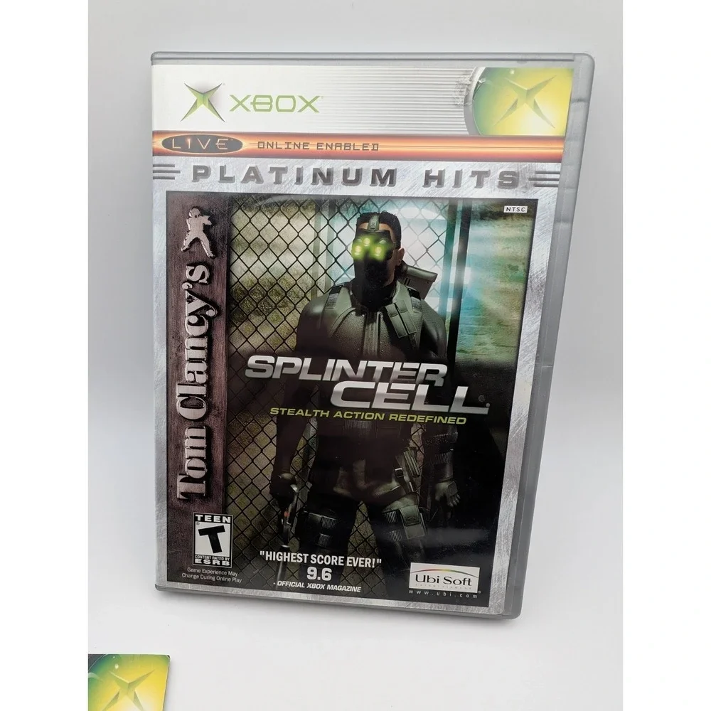 Tom Clancy's Splinter Cell (Microsoft Xbox, 2002) Near Mint Disc Complete Tested